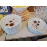 LOT DE 6 ASSIETTES À DESSERT MOTIF 