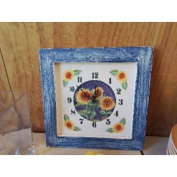 PETITE HORLOGE MOTIF TOURNESOL 