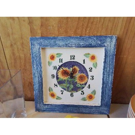 PETITE HORLOGE MOTIF TOURNESOL 