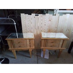 CHEVET PLATEAU MIROIR 