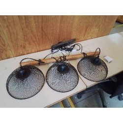 LUMINAIRE BOIS ET METAL 