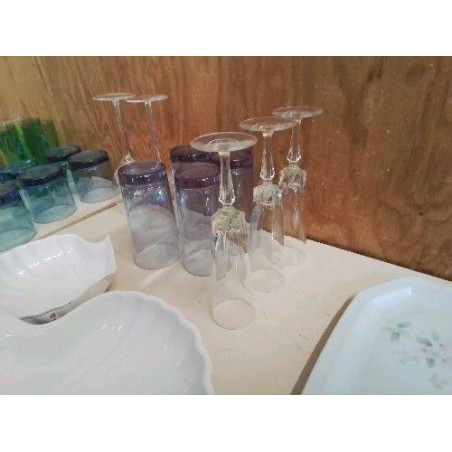 LOT DE 3 COUPE A CHAMPAGNE EN VERRE