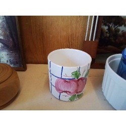 CACHE POT MOTIF FLORAL 