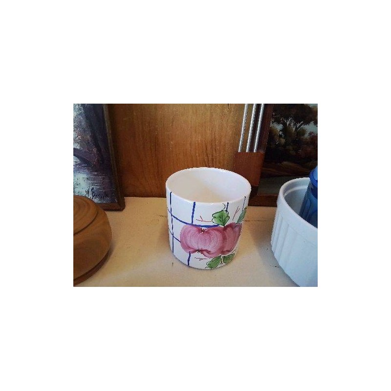 CACHE POT MOTIF FLORAL 