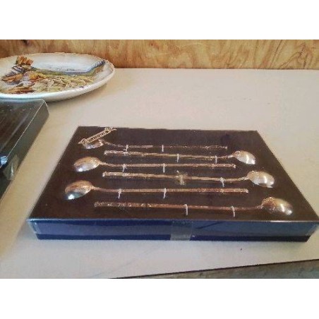 COFFRET PETITE CUILLÈRE MÉTAL ARGENTÉ 