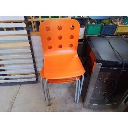 CHAISE DE CANTINE ORANGEA