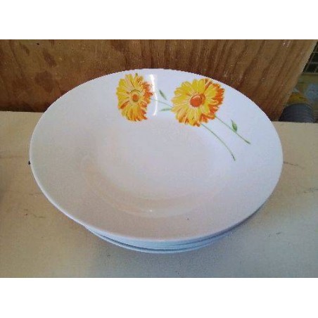 LOT DE 6 ASSIETTES CREUSES