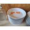 LOT DE 11 ASSIETTES CREUSES  MOTIF FLORAL