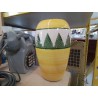 VASE ORANGE COLORÉ MOTIF TRIANGLE 