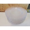 LOT DE 12 ASSIETTES A DESSERT EN VERRE