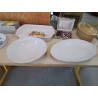 PLAT EN PORCELAINE BORDURE DORÉ 