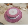 SERVICE VIOLET MOTIF FLORAL 