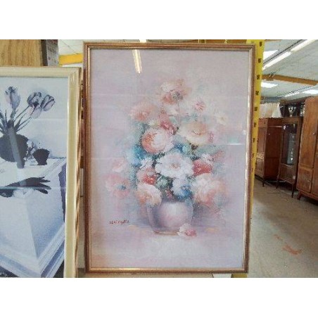 CADRE PEINTURE POT À FLEUR 