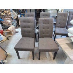 CHAISE GRISE EN TISSUS 