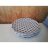 LOT DE 5 ASSIETTES À DESSERT MOTIF 