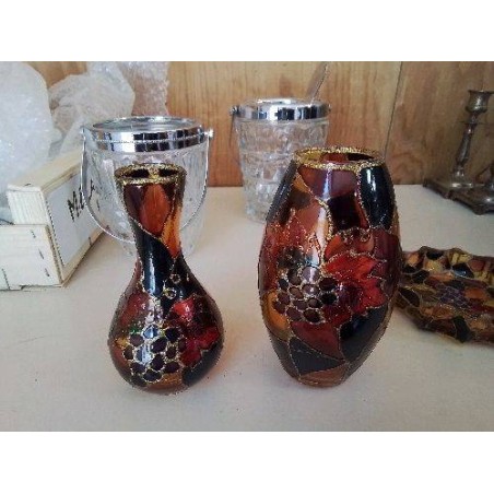 PETIT VASE DECORÉ MOTIF VIGNE 