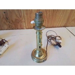 LAMPE PIED LAITON ANCIEN CHANDELIER 