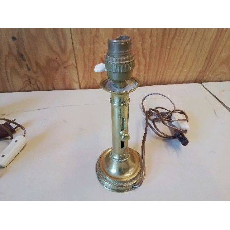 LAMPE PIED LAITON ANCIEN CHANDELIER 