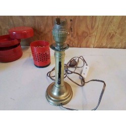 LAMPE PIED LAITON ANCIEN CHANDELIER 