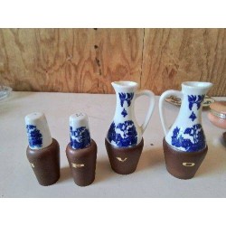 SET DE CONDIMENT BLEU