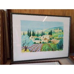 LITHOGRAPHIE PROVENÇALE SIGNÉ JEAN GABRIEL 