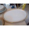 PLAT BLANC BORDURE DORÉ EN PORCELAINE 
