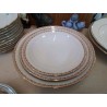 LOT DE 3 PLAT EN PORCELAINE BORDURE DORÉ 