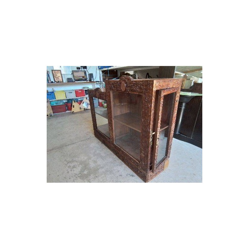VITRINE ASYMÉTRIQUE DECOR JAPONNAIS