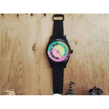 HORLOGE MURALE MONTRE NOIRE 
