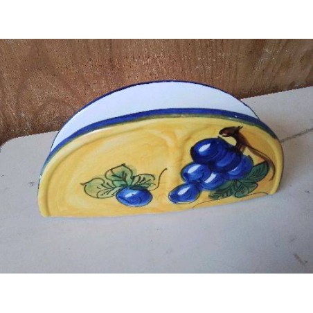 PORTE SERVIETTES EN FAIENCE ÉMAILLÉE 