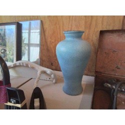 VASE EN VERRE BLEU