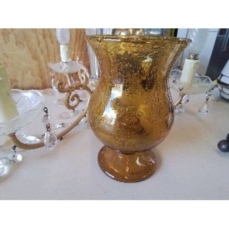BOUGEOIR EN VERRE BULLÉ 