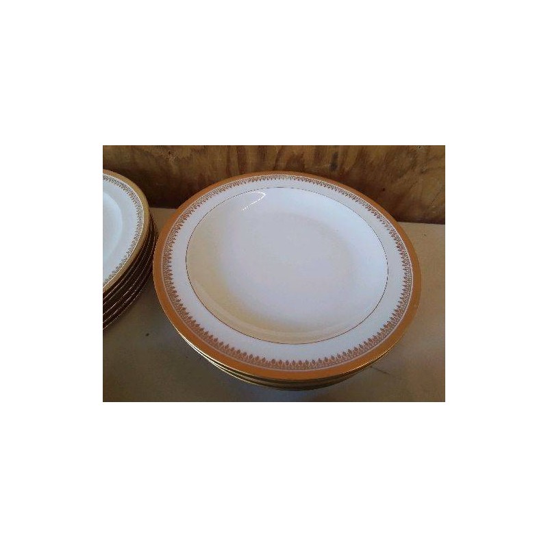 LOT DE 6 ASSIETTES LISIERE DOREE