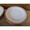 LOT DE 6 ASSIETTES LISIERE DOREE