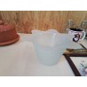CACHE POT EN VERRE AVEC MOTIFS ROND