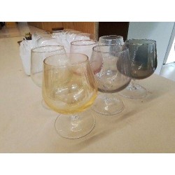 LOT DE 6 VERRES A COGNAC 