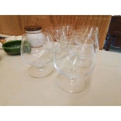 LOT DE 6 VERRES A COGNAC 