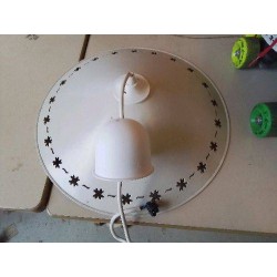 SUSPENSION EN FER BLANCHE 