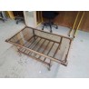 TABLE BASSE BAMBOU PLATEAU EN VERRE 