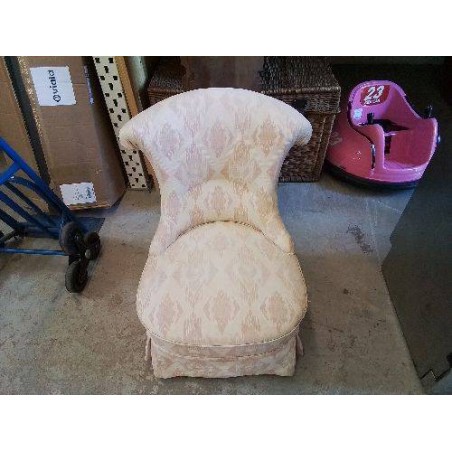 FAUTEUIL MOTIF COULEUR SAUMON 