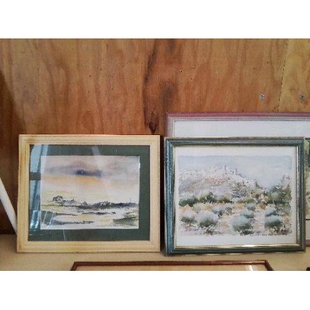 CADRE PAYSAGE AQUARELLE 