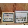 CADRE PAYSAGE AQUARELLE 