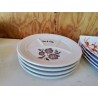 LOT DE 4 ASSIETTES EN FAÏENCE 