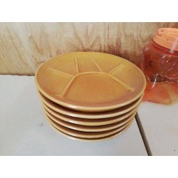 LOT DE 6 ASSIETTES À FONDUE 