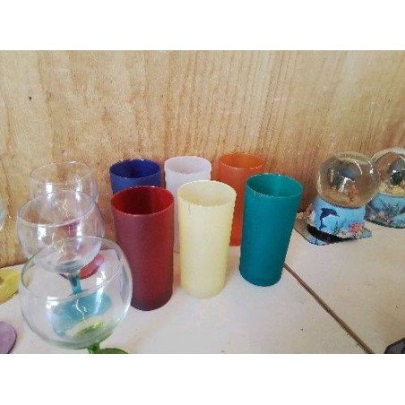 VERRE À JUS COLORÉ 