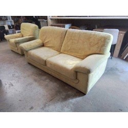 CANAPE 2/3 PLACES MICROFIBRE FLEURIE