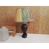 LAMPE EN BOIS PIED TOURNÉ VINTAGE