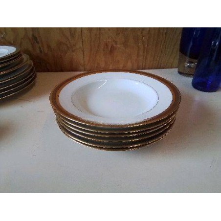 LOT DE 6 ASSIETTES CREUSES 