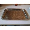 PLATEAU EN ALUMINIUM ARGENTÉ 