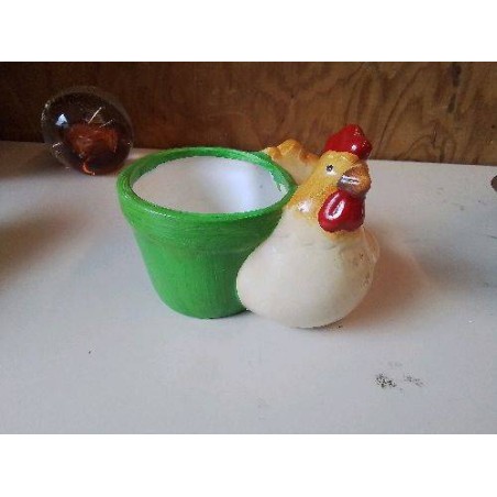 POT DE FLEUR POULE